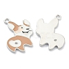 Brass Enamel Pendants KK-J278-41P-2