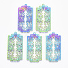 Ion Plating(IP) 201 Stainless Steel Filigree Pendants STAS-T057-14-1