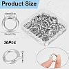Zinc Alloy Spring Gate Rings FIND-SP0001-08A-2