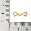 925 Sterling Silver Double Spring Ring Clasps STER-R003-07G-3