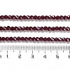 Electroplate Opaque Glass Beads Strands EGLA-A035-P3mm-A02-4