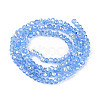AB Color Plated Transparent Glass Rondelle Beads Strands EGLA-T029-2mm-10C-2