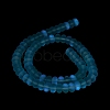 Frosted Transparent Glass Beads Strands X-FGLA-M002-01B-5