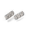 Brass Micro Pave Clear Cubic Zirconia Multi-Strands Links KK-N290-19P-1