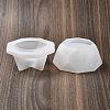 Faceted Octagon DIY Silicone Candle Cup Molds DIY-P078-07-2