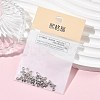 SHEGRACE Brass Micro Pave Clear Cubic Zirconia Double Star Links Connector Charms XGRQ2O669-454P-5