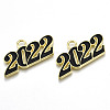 Alloy Enamel Pendants PALLOY-N160-001-01G-RS-1