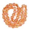 Electroplate Glass Beads Strands EGLA-N012-08M-2