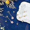 20Pcs Brass Stud Earring Findings KK-FH0004-63-4