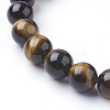 Natural Tiger Eye Beads Strands G-C076-10mm-1B-3
