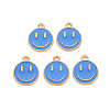 Alloy Enamel Charms ENAM-S121-165I-RS-1