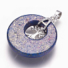 Natural Lapis Lazuli Pendants G-F573-C11-3