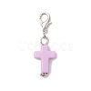 Acrylic Cross Pendant Decorations HJEW-JM03778-02-4
