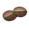 Resin & Walnut Wood Pendants RESI-S389-070A-A05-3
