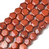 Natural Red Jasper Beads Strands G-G463-A12-8x9mm-2