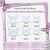8 Sets 8 Styles Paper Hollow Butterfly Wall Stickers Decorations DIY-DR0001-70-2