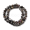 Transparent Electroplate Glass Beads Strands EGLA-I017-04-HP03-2