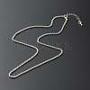 304 Stainless Steel Rolo Chain Necklaces NJEW-JN03543-1