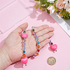 1Pc Alloy & Resin Heart Bag Charms FIND-UN0010-34A-2