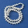 Electroplated Synthetic Non-Magnetic Hematite Beads Strands G-H020-A01-04-2