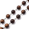 Handmade Wooden Beads Chains AJEW-JB00746-03-2