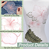 5Pcs Organza Flower & Leaf DIY-WH0622-250-4