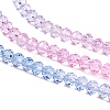 Transparent Painted Glass Beads Strands X-DGLA-A034-T3mm-A08-4