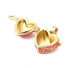 Brass Enamel Prayer Box Pendants KK-CJC0013-17G-02-2