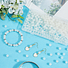 3 Strands Baking Paint Imitation Jade Glass Round Bead Strands DGLA-PA0001-01A-3