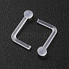Acrylic L-Shaped Nose Ring AJEW-YW0001-06A-2
