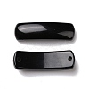 Natural Obsidian Connector Charms G-D460-02I-2
