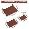 3Pcs 3 Style Felt Bags Organizer Insert PURS-WR0006-87A-2