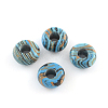 Synthetic Malachite Stone European Beads SPDL-R001-07-1