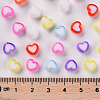 Transparent Heart Acrylic Beads TACR-S117-M-5