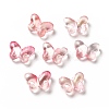 Transparent Baking Paint Glass Beads GLAA-F115-01D-1