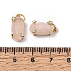 Faceted Natural Rose Quartz Pendants X-KK-Z137-14G-01-3