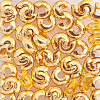 Brass Crimp Beads Covers KK-CJ0001-13-6