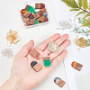 Half Oval Dangle Earring DIY Making Kit DIY-OC0007-90-3