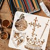 PET Hollow Out Drawing Painting Stencils DIY-WH0391-0508-3