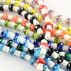 Mushroom Handmade Lampwork Beads Strands LAMP-R116-19-1