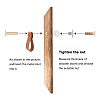 Imitation Leather Cabinet Handle Pull Knob DIY-WH0258-81B-5