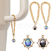 DIY Oval Cup Charms Jewelry Making Kit DIY-SP0001-78-1