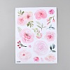 PVC Flower Pattern Wall Sticker AJEW-WH20816-022-1