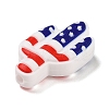 Independence Day Silicone Focal Beads SIL-R147-01B-2