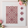 Flower Pattern Ceramics Clay Water Transfer Paper PW-WG52862-01-1