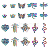 Animal Theme Alloy Pendant Sets FIND-HY0001-46-1