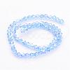 Glass Beads Strands X-GB4mm22Y-AB-2