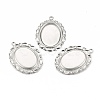 Non-Tarnish 304 Stainless Steel Pendant Cabochon Settings X-STAS-I167-03P-1