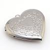 Tarnish Resistant 316 Stainless Steel Photo Locket Pendants STAS-S046-11-1