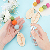 Wood & Wool Felt Car Air Vent Clips HJEW-DR00037-5